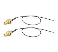 Futheda 2 Piezas U.FL IPX MHF4 a RP-SMA Hembra Cable Extensión de Antena WiFi 20 cm para Intel AX200NGW 8265AC 8265NGW 7265AC 9560AC Interfaz M.2 NGFF Tarjeta de Red Inalámbrica Adaptador WiFi