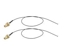 Futheda 2 Piezas U.FL IPX MHF4 a RP-SMA Hembra Cable Extensión de Antena WiFi 30 cm para Intel AX200NGW 8265AC 8265NGW 7265AC 9560AC Interfaz M.2 NGFF Tarjeta de Red Inalámbrica Adaptador WiFi