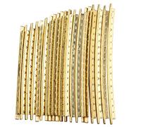 Futheda 20 cables estándar de latón dorado para guitarra eléctrica, guitarra acústica, banjo, ukelele, mandolina de 2 mm de ancho