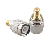 Futheda 2PCS SMA Female to TNC Male RF Coaxial Adapter TNC to SMA Coax Jack Low Loss Nickel Plated Connector Compatible with WiFi Radios LTE Router Antenna Telecom Wireless Wired Device Broadcast LMA