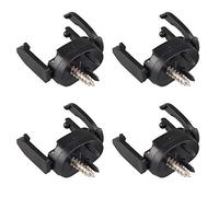 Futheda 4 Pinzas para Recoger Pelotas de Golf de plástico para agarrar Pelotas de Golf, Accesorios de Golf, Color Negro