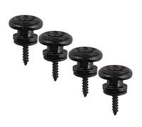 Futheda 4pcs Metal Correa Pin/Botón Correa Cerraduras Clavijas Final Pins para Guitarra Acústica/Eléctrico/Bass/Guitarra Clásica/Ukelele Incluye Tornillo y Fieltro