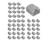 Futheda 50 Piezas Conectores RJ45 Anti Polvo Tapa Protector, Funda Protectora Enchufe Cable Ethernet para la Impresora Red de Conectores de Paso RJ45 Cat5e Cat6 Cat7 Internet LAN Patch Cord