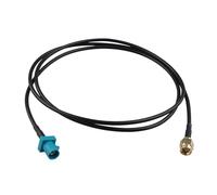 Futheda Adaptador de Antena Coche Fakra Z Macho a SMA Macho RG174 1m para Coche Estéreo Android Unidad Principal Navegación GPS FM Am Radio Sirius XM Radio satelital 4G LTE Tel Telemática