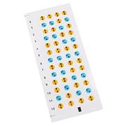 Futheda Calcomanías para diapasón de ukelele, pegatinas para trastes, para mapas, marcadores de notas para principiantes, codificados por colores