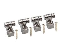 Futheda Juego de 4 guías para guitarra, con tornillos de montaje, accesorios de repuesto en cromo