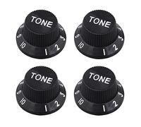 Futheda Juego de 4 perillas de control de velocidad para guitarra eléctrica Stratocaster SG tipo guitarra eléctrica, perilla de volumen, tapa de potenciómetro de repuesto para guitarra eléctrica