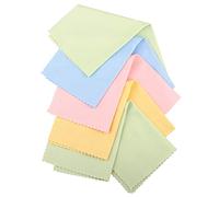 Futheda Paño de limpieza de microfibra para pulir instrumentos musicales (guitarras, cuerdas, violín, piano, clarinete, trompeta, saxofón universal), 5 unidades en colores aleatorios