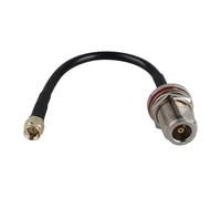 Futheda SMA Macho a N Hembra Adaptador de Cable de Montaje en Mamparo RG58 Cable Coaxial 15cm/6 pulgadas Compatible con 4G LTE Wireless Router ADS-B Receptor RTL-SDR USB Dongle Cámara de seguridad IP