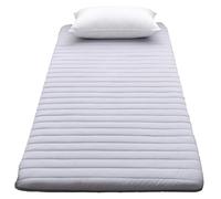 Futón individual suave de 5 cm de grosor, tapete de tatami, colchón enrollable portátil y plegable, para dormir en el hogar, de acampada o en el sofá (gris, 80 x 190 cm)