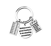 FUTOP - Llavero de regalo de contable detrás de cada gran negocio es un increíble contador de cuentas, regalo de graduación CPA