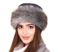 Futrzane Classic Gorro Mongol - Gorros Invierno Mujer Lana - Sombrero de Piel (XS, Gris - Plata Classic)