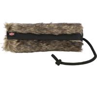 Futterdummy ø 6 × 20 cm apariencia de piel de conejo/negro