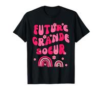 Futur Grande Sœur ARC-En-Ciel Rose Famille Enfant Camiseta