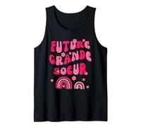 Futur Grande Sœur ARC-En-Ciel Rose Famille Enfant Camiseta sin Mangas