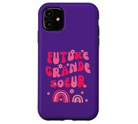Futur Grande Sœur ARC-En-Ciel Rose Famille Enfant Carcasa para iPhone 11