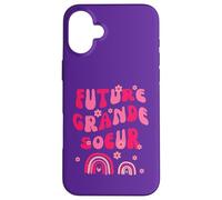 Futur Grande Sœur ARC-En-Ciel Rose Famille Enfant Carcasa para iPhone 16 Plus