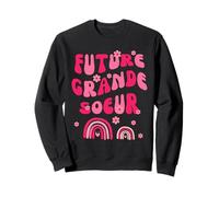 Futur Grande Sœur ARC-En-Ciel Rose Famille Enfant Sudadera