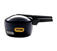 Futura anodizado Duro Funda 3 litros, Apta para inducción Olla a presión, Aluminio anodizado, Negro, 3-Litre