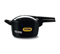 Futura anodizado Duro Funda 3 litros, Apta para inducción Olla a presión, Aluminio anodizado, Negro, 5-Litre