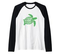 Futura bióloga Marina tee Ocean Student Biology Camiseta Manga Raglan