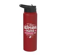 Futura Hermana Mayor 2027 Anuncio Segundo Embarazo Sorpresa Stainless Steel Insulated Water Bottle