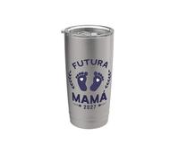 Futura Mamá 2027 Bebé en Camino Vaso térmico de acero inoxidable de doble pared