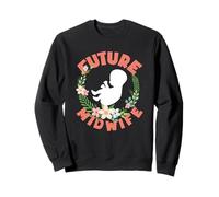Futura partera Floral Bebé Silueta Arte Sudadera