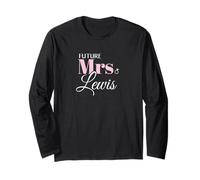 Futura Sra. Lewis Compromiso Boda Novia Manga Larga