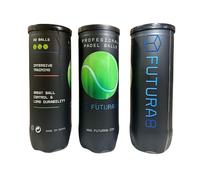 FUTURA8 Pelotas Padel presión, Rebote Alto, Control y Durabilidad, Uso Interior Exterior, Jugadores iniciación y avanzados, 3 Botes de Pelotas, Entrenamiento y competición, Incluso en Mojado
