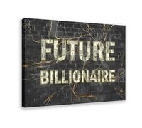 Future Billionaire - Póster motivacional de múltiples paneles con éxito millonario - Amigos niños, hombres y mujeres, lienzo decorativo para pared, pinturas para sala de estar, dormitorio, decoración