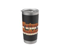 Future Builder Retro Back To School Student Design Vaso térmico de acero inoxidable de doble pared