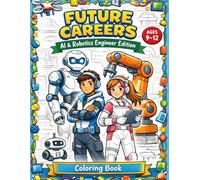 Future Careers: AI & Robotics Engineer Edition:: STEM Coloring Book • Ages 9-12 • Robots, Coding & Creative Challenges