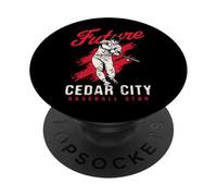 Future Cedar City - Estrella de béisbol para Jugador de béisbol PopSockets PopGrip Adhesivo
