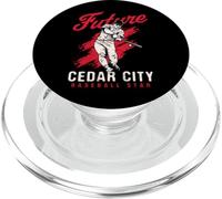 Future Cedar City - Estrella de béisbol para Jugador de béisbol PopSockets PopGrip para MagSafe