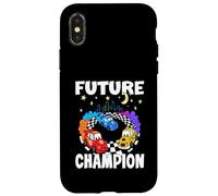 Future Champion Joven aprendiendo piloto de Carreras en la Carrera Carcasa para iPhone X/XS