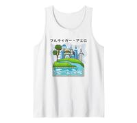 Future City Wind Power Frutiger Aero Y2K Style Ocean Camiseta sin Mangas