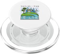 Future City Wind Power Frutiger Aero Y2K Style Ocean PopSockets PopGrip para MagSafe