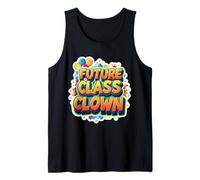 Future Class Payaso Primer Día De Escuela Kindergarten Divertido Camiseta sin Mangas
