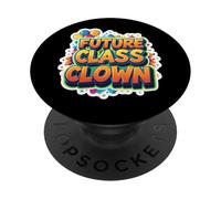 Future Class Payaso Primer Día De Escuela Kindergarten Divertido PopSockets PopGrip Adhesivo