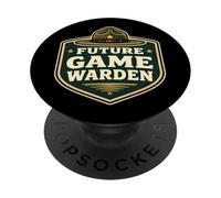 Future Game Warden Kids Child Girl Boy Oficial de conservación PopSockets PopGrip Adhesivo