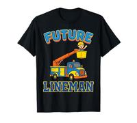 Future Lineman Bucket Truck Aprendiz Electricista Niños Camiseta