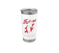 Future Little Chute jugador de béisbol estrella de béisbol Vaso térmico de acero inoxidable de doble pared