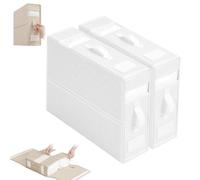 Future Lookout Multi Use Storage Bags Dustproof, Bags Dustproof Organizer, Foldable Linen Closet Organizers With Zipper for Bedding Quilts Blankets (white,2pcs)