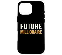 Future Millionaire Bold Cita Motivacional Carcasa para iPhone 16 Pro MAX