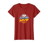 Future MVP Soccer for Boys Regalo Deportivo Inspirador Camiseta, Mujer, Arándano, XXL