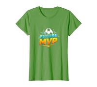 Future MVP Soccer for Boys Regalo Deportivo Inspirador Camiseta, Mujer, Hierba, M
