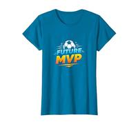 Future MVP Soccer for Boys Regalo Deportivo Inspirador Camiseta, Mujer, Zafiro, L