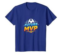 Future MVP Soccer for Boys Regalo Deportivo Inspirador Camiseta, Niños, Azul Real, 12 años
