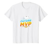 Future MVP Soccer for Boys Regalo Deportivo Inspirador Camiseta, Niños, Blanco, 2 años